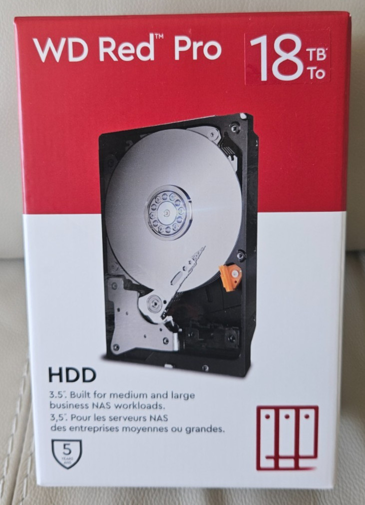 NEW SEALED Western Digital WD Red Pro 18TB 3.5" SATA NAS HDD - WD181KFGX
