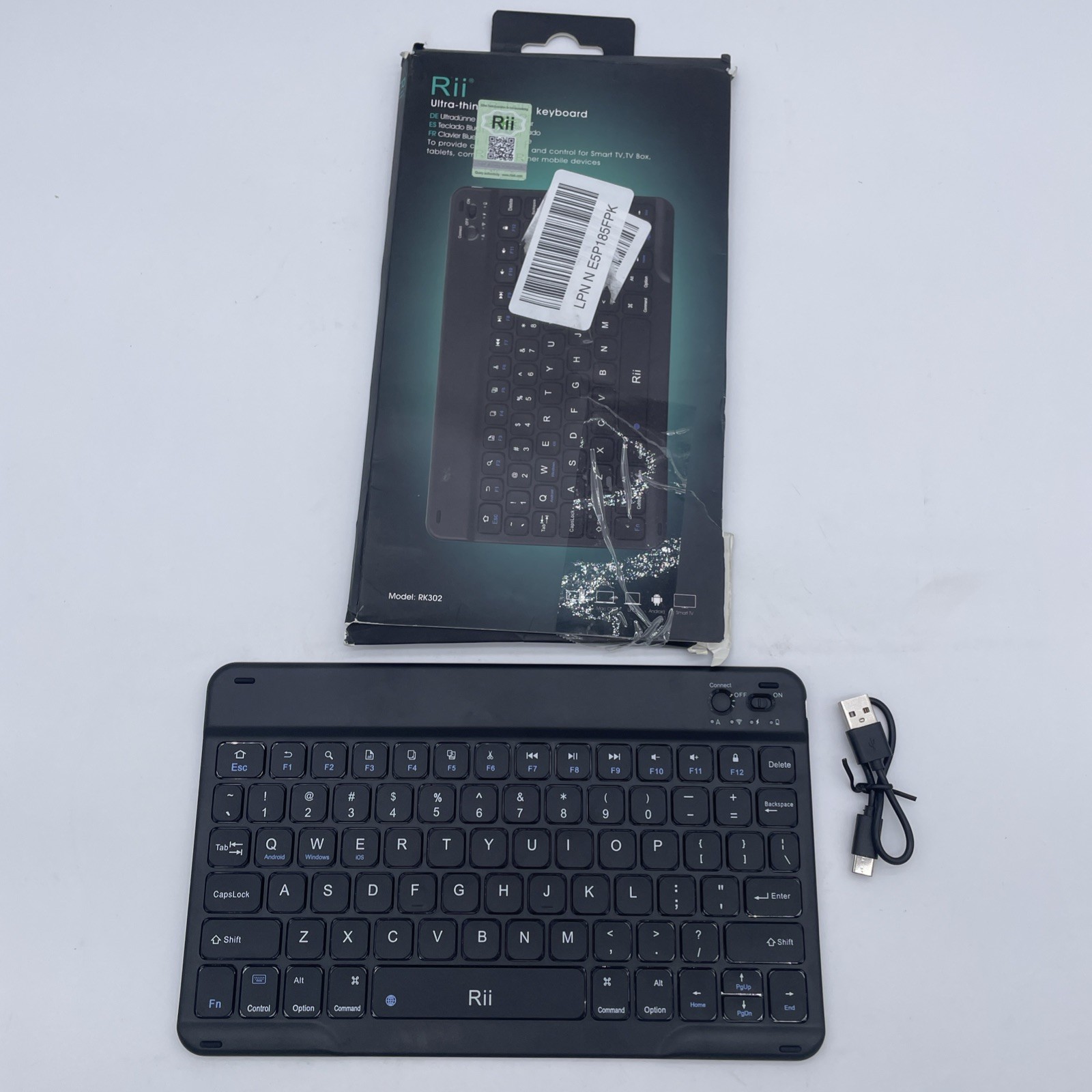 Rii Ultra-thin Bluetooth Wireless Keyboard Rk302 For Tablets Mobile Devices