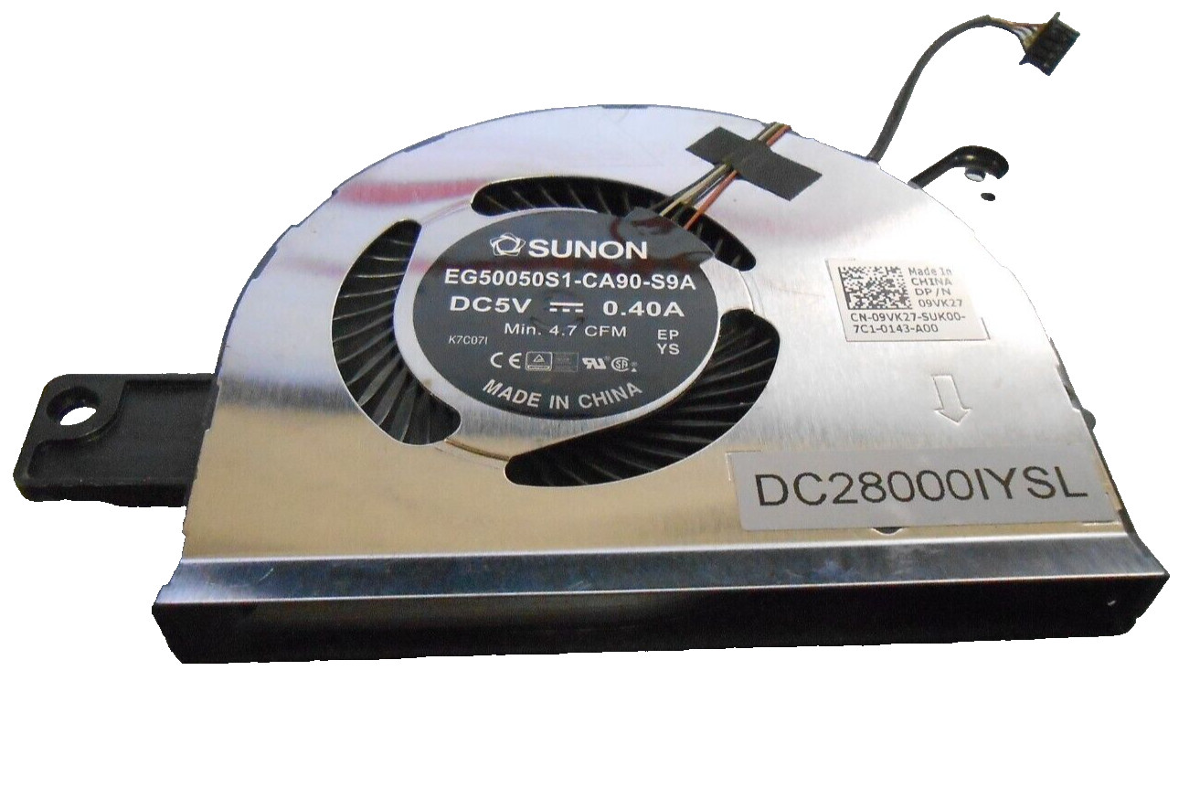 Genuine OEM Dell Latitude 5580 5590 5591 CPU Cooling Fan 09VK27 9VK27