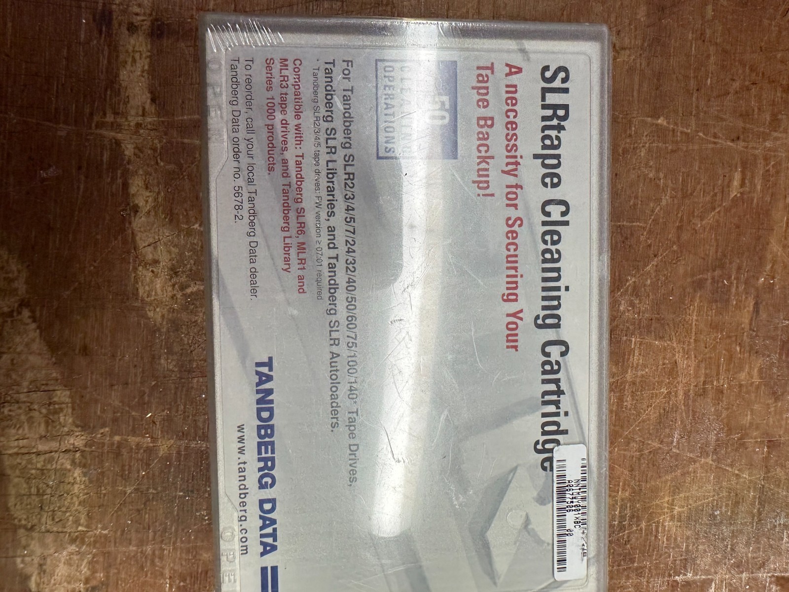 Tandberg Data SLR Tape Cleaning Cartridge - NEW/Sealed