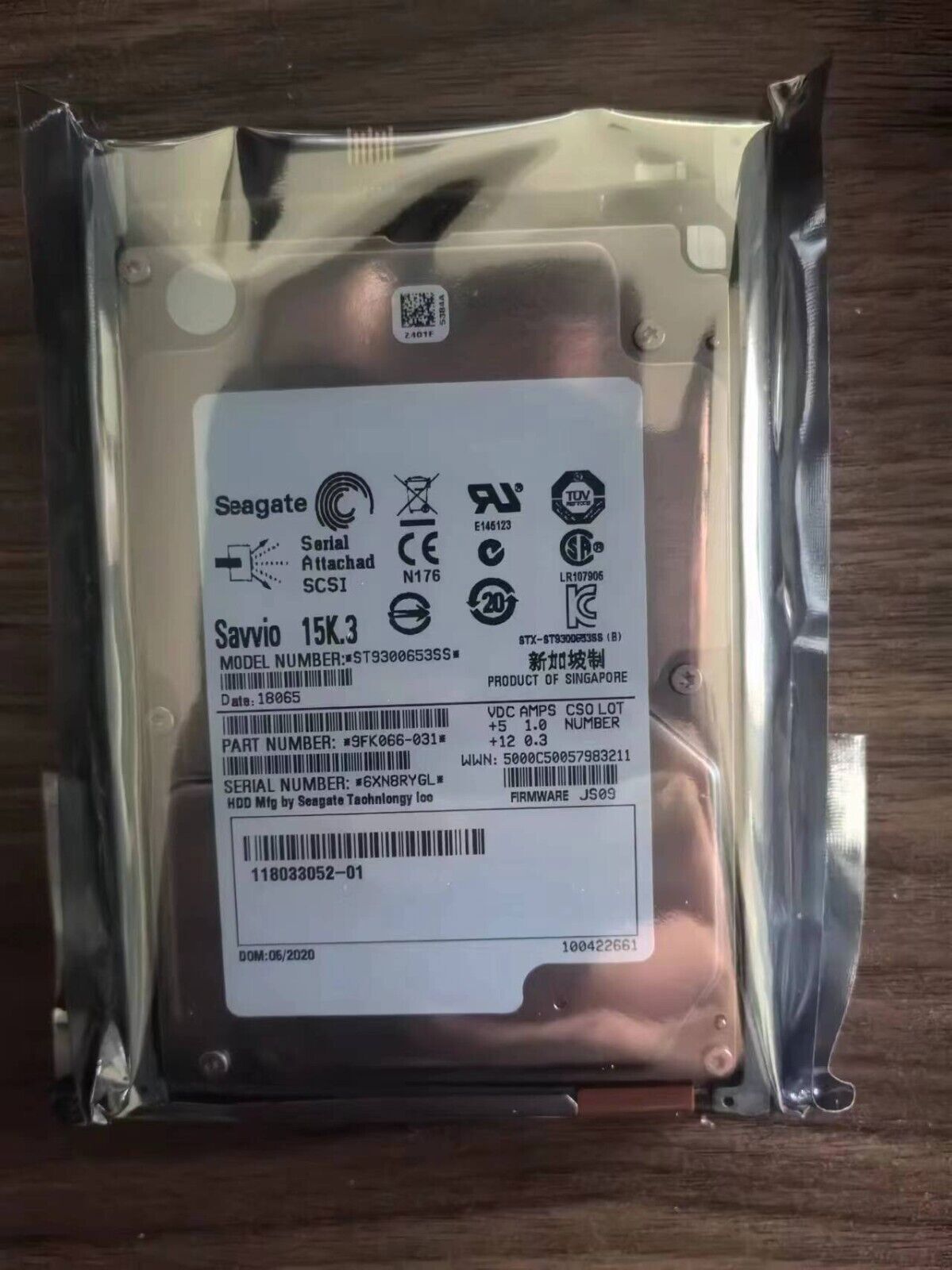 EMC 005051041 005052779 300GB 15K SAS 2.5" VMAX100K 200K Hard Drive HDD