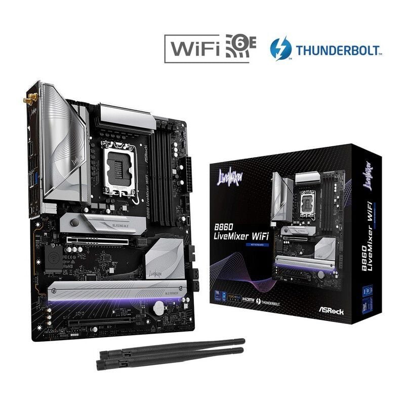 Asrock B860 LiveMixer WiFi Intel B860 LGA 1851 ATX