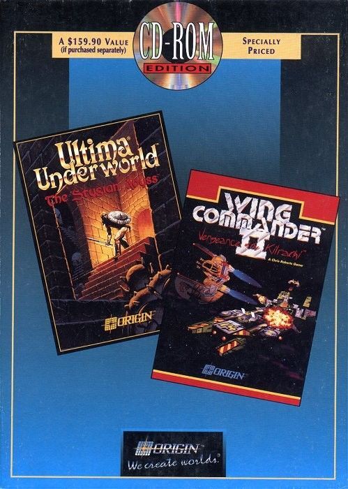 Ultima Underworld: Stygian Abyss w/ Wing Commander II PC CD role-playing game