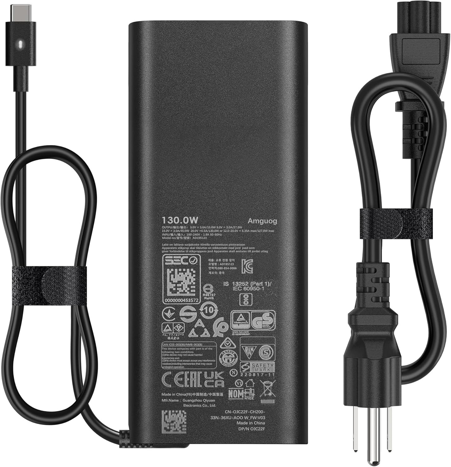 130W USB-C Charger Compatible with Dell XPS Precision | T69-15