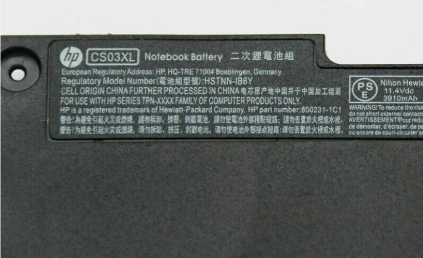 New Genuine 46Wh CS03XL Battery for HP Elitebook 745 755 840 848 G3 HSTNN-I33C-4