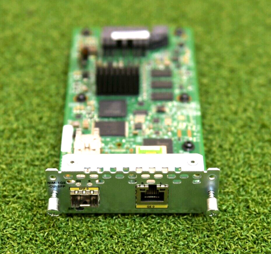 Cisco NIM-1GE-CU-SFP 1-Port Gigabit Ethernet WAN Network Interface Module 