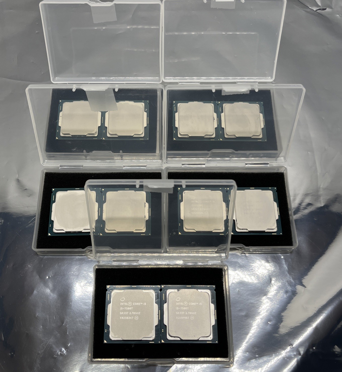 Lot of 10 7th Generation Intel Core i5-7500T 2.70GHz 4-Core Desktop CPU SR337