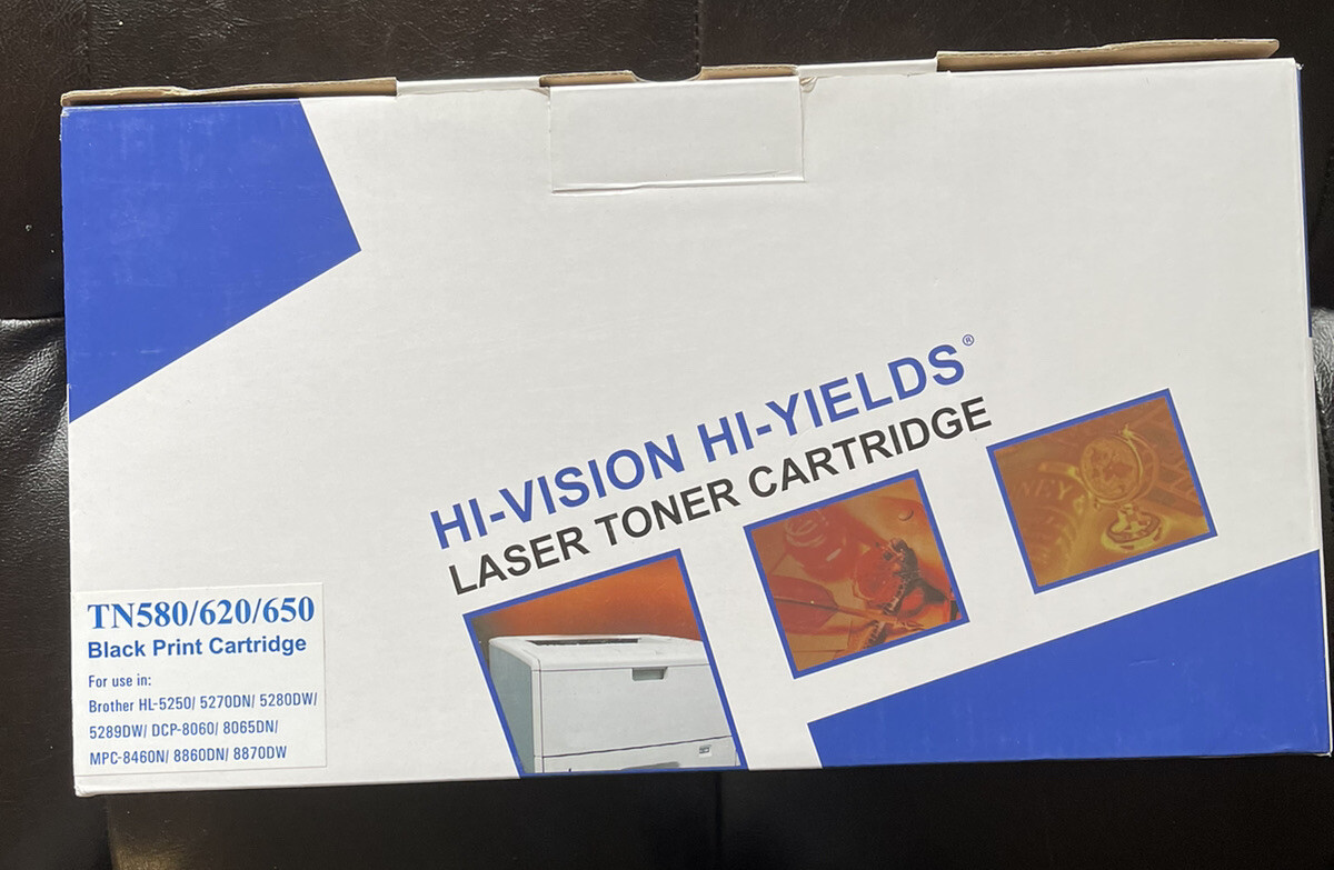 HI-VISION HI-YIELD Laser Toner Cartridge TN580/620/650 Black Print ise in 