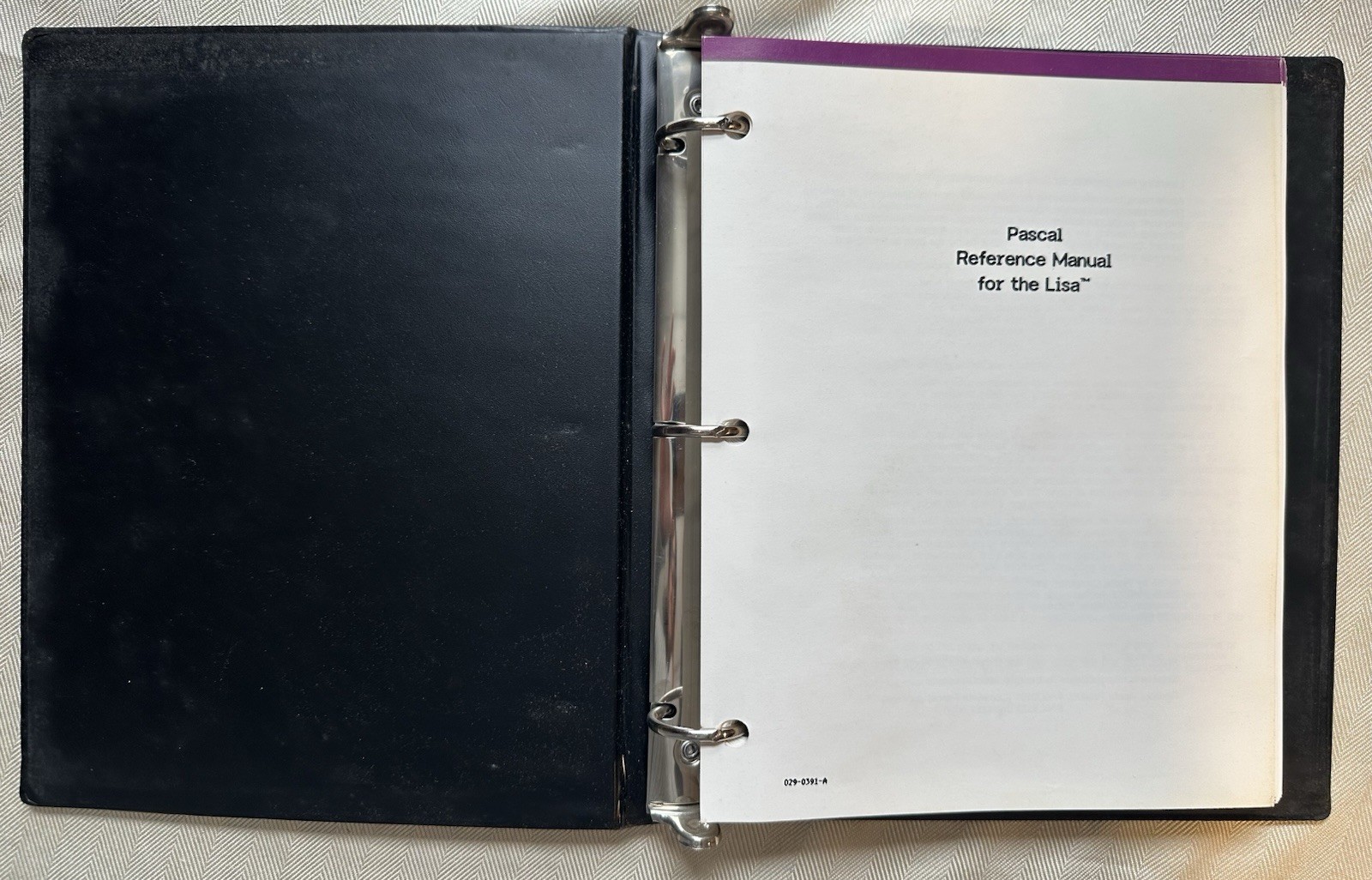 Pascal Reference Manual for THE LISA computer — manual 029-0391-A —VINTAGE