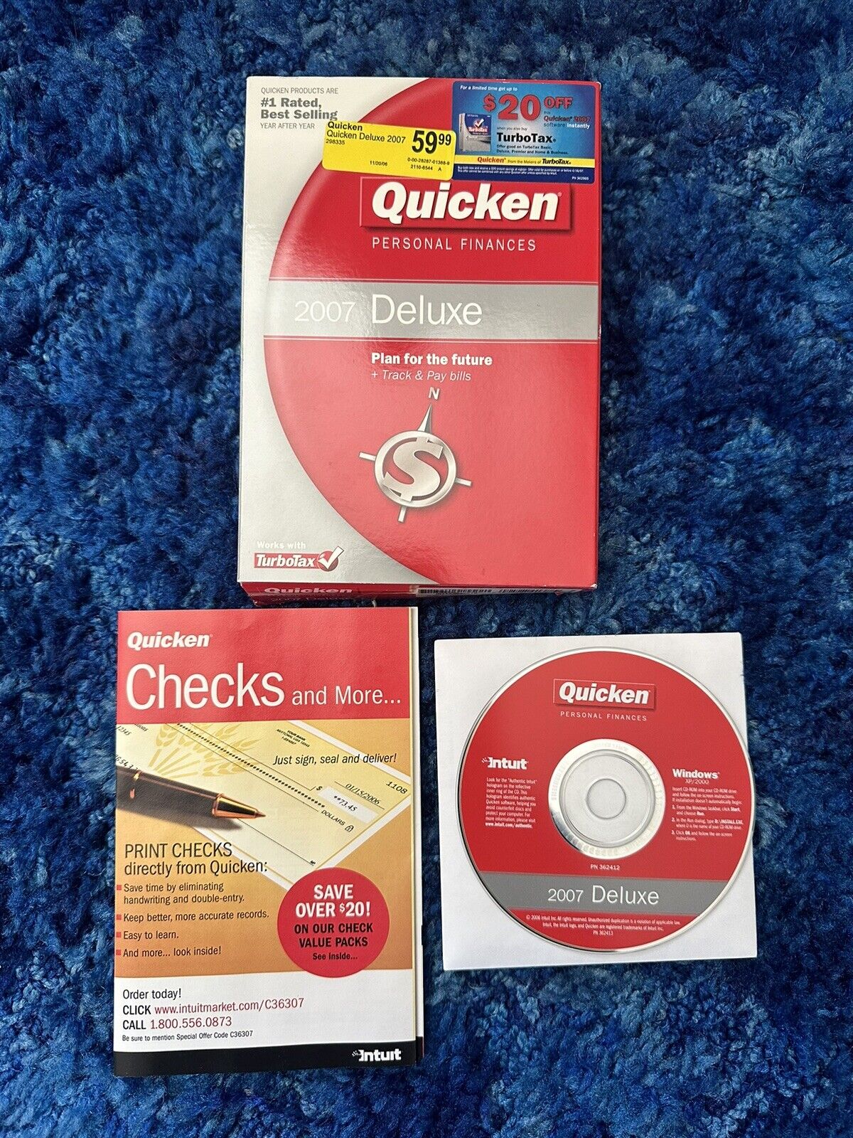 Intuit Quicken Deluxe 2007 For Windows XP/2000