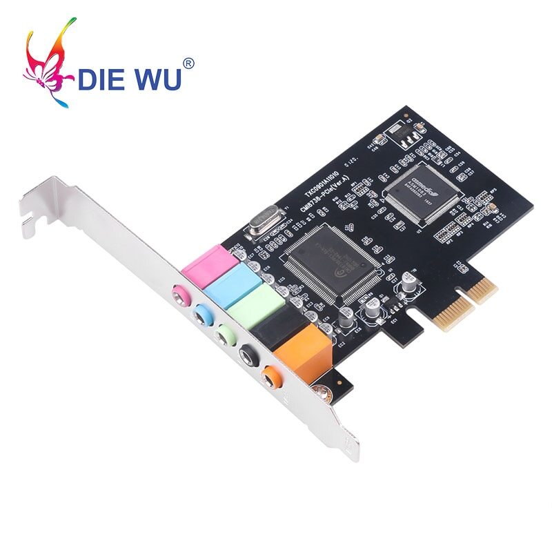 PCIE X1 Sound Card 5.1 Channel Audio InterfacePCI Express Stereo Digital Card