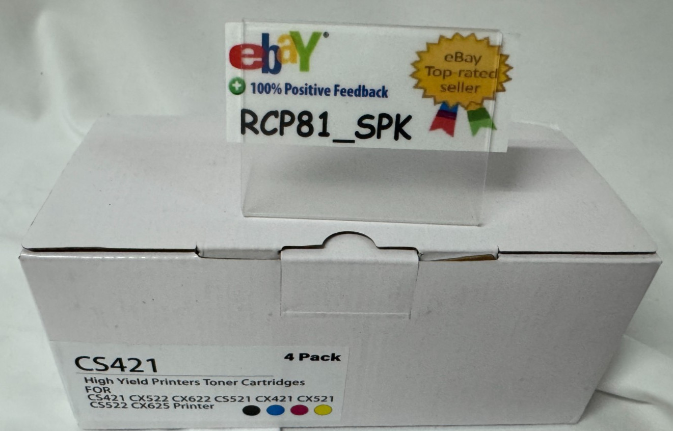 CS421 78C10 Toner Cartridge 4-Pack CS421/CS521 + More | BNIB | Fast Ship