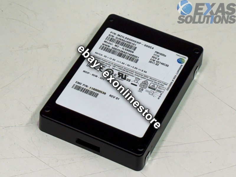 118000538 - EMC 800GB 2.5" 12Gbps SAS SSD (No Tray) (ALT: MZ-ILS800N)