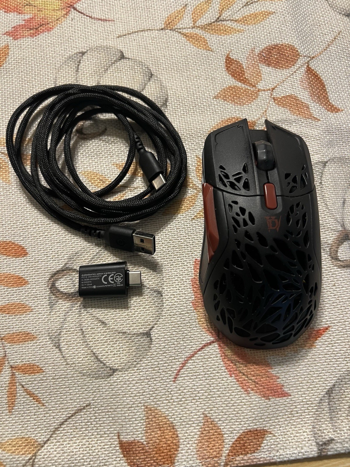 SteelSeries Aerox 5 Wireless Diablo IV Edition Gaming Mouse + Dongle & Cable