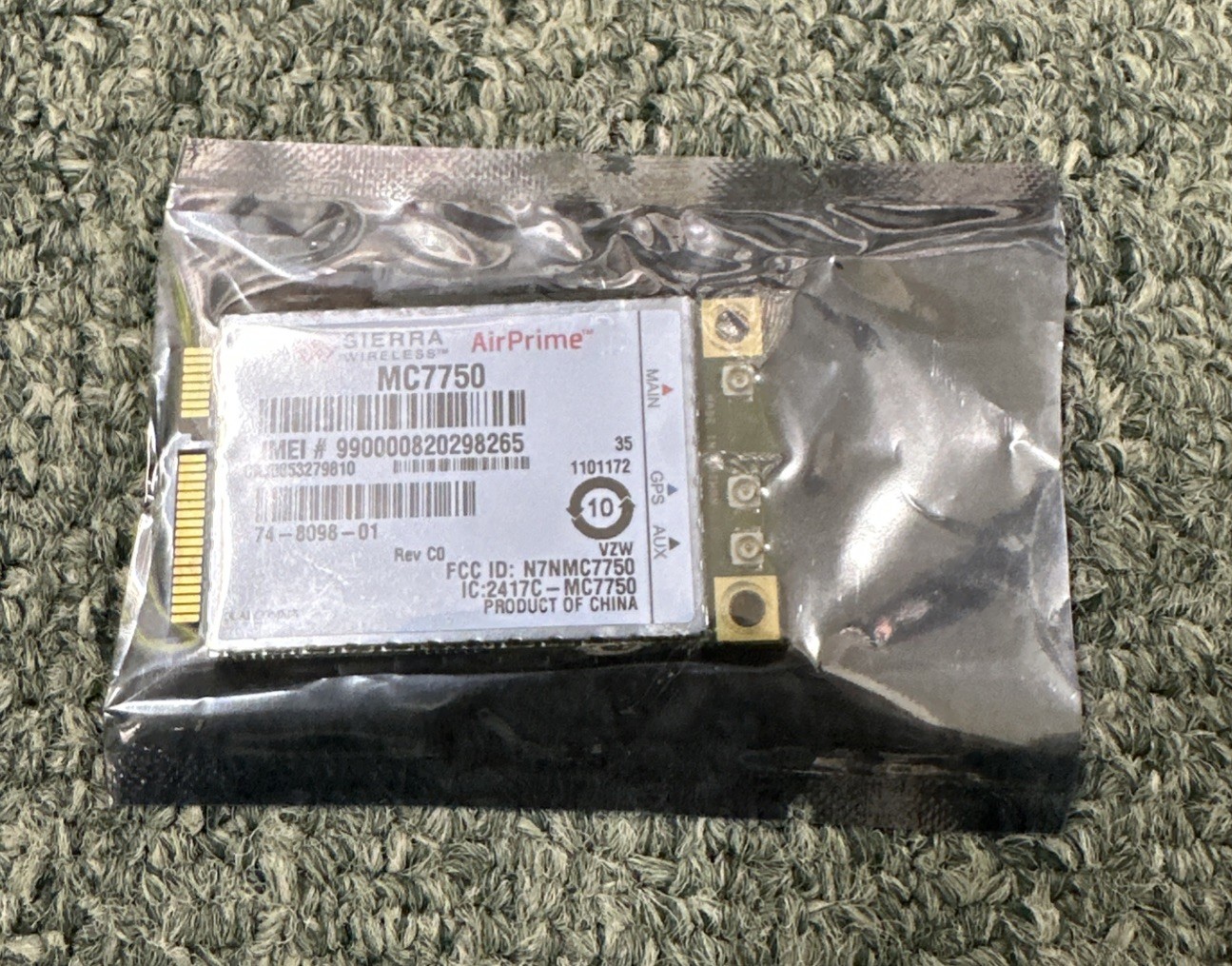 Sierra Wireless AirPrime MC7750 CEL3155409420 Mini PCIe WWAN 4G Card