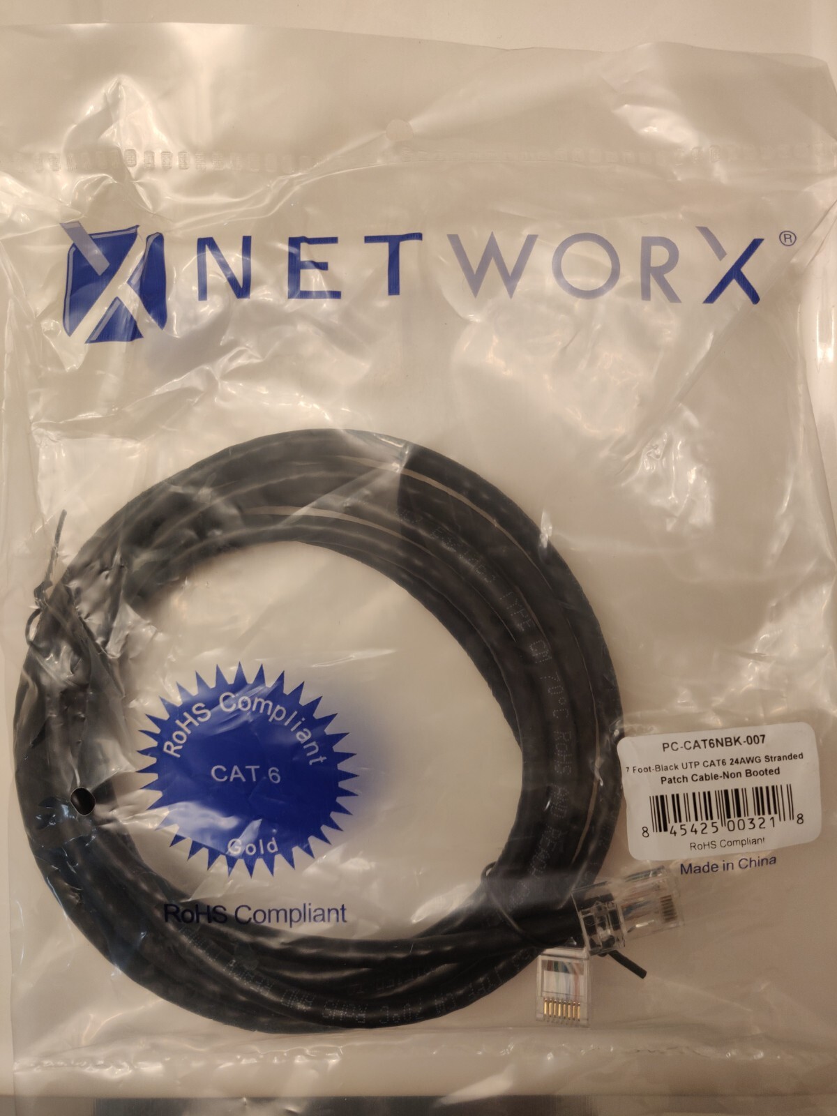 NETWORX 7 FT CAT6 Ethernet Patch Cable