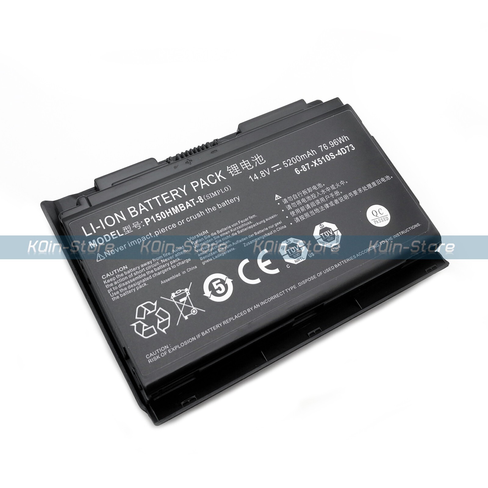 Genuine P150HMBAT-8 Battery for Clevo P150EM P150HMX P151EM X511EM Hasee K670E