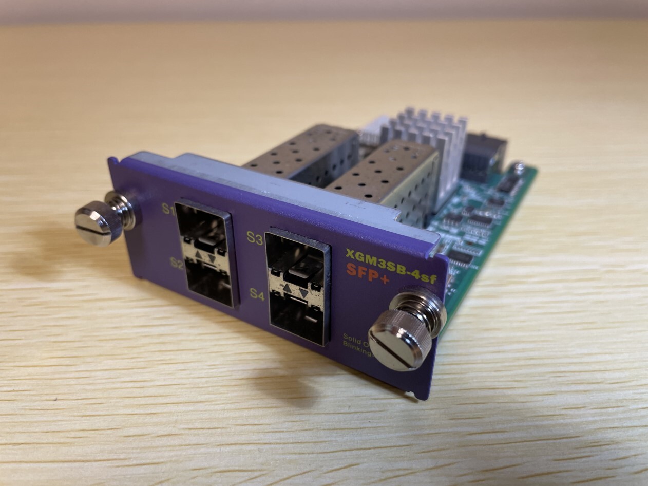 Extreme Networks 16120 XGM3SB-4sf 10Gb SFP+ Expansion Module