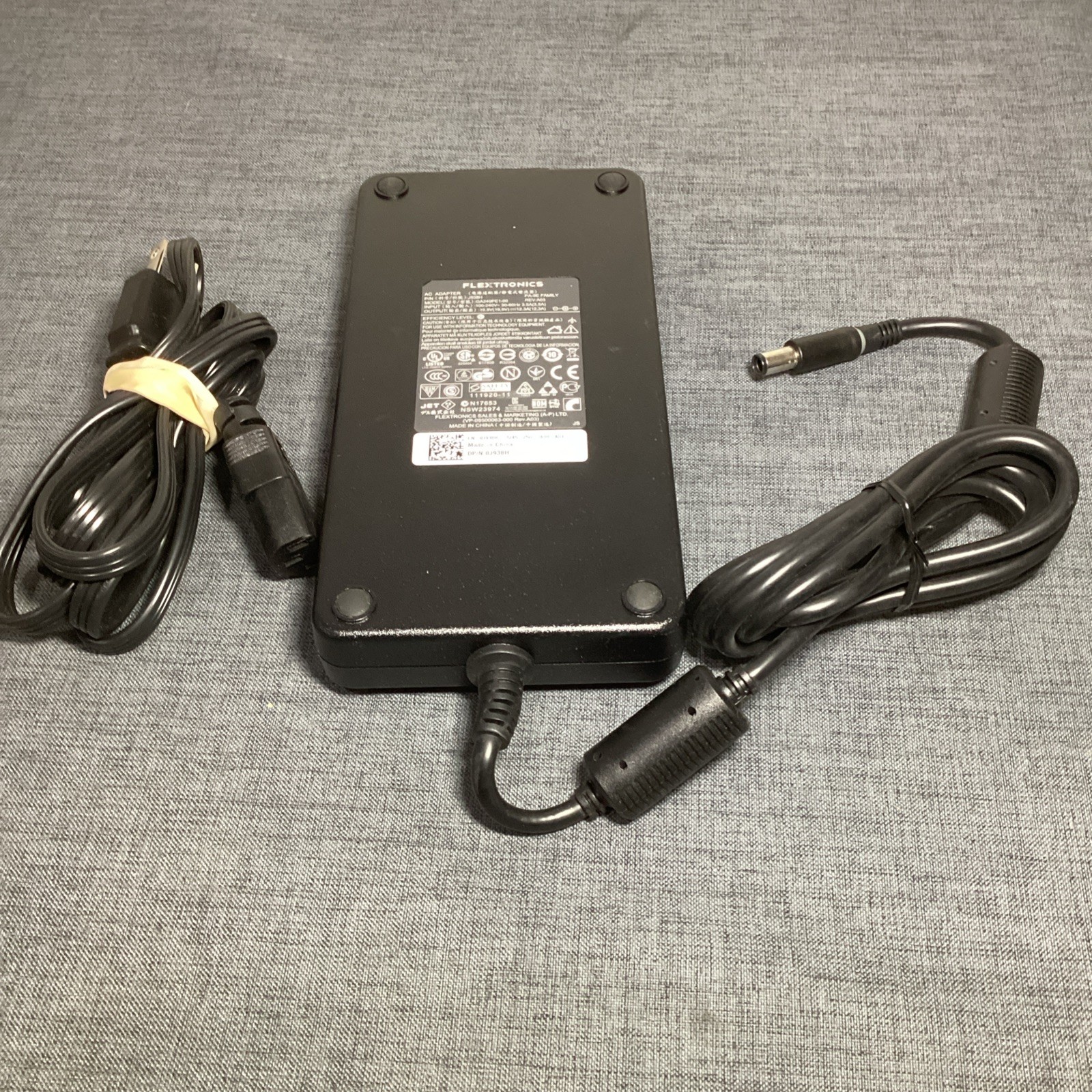 240W Dell Laptop Charger OEM AC Adapter 19.5V 12.3A GA240PE1-00 Flextronics