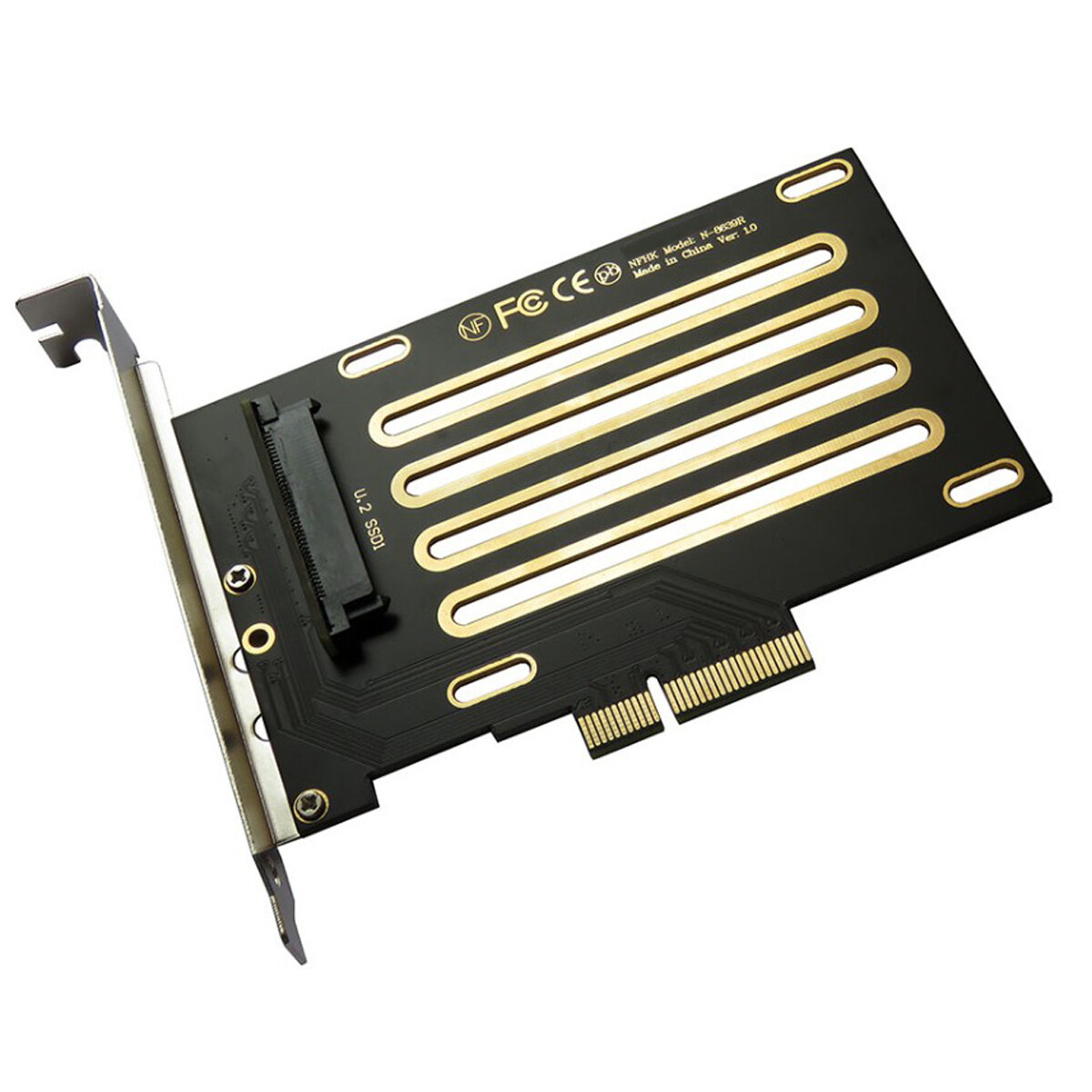 Cablecy PCI-E 3.0 x4 to U.2 U2 Kit SFF-8639 Host Adapter for Intel Motherboard