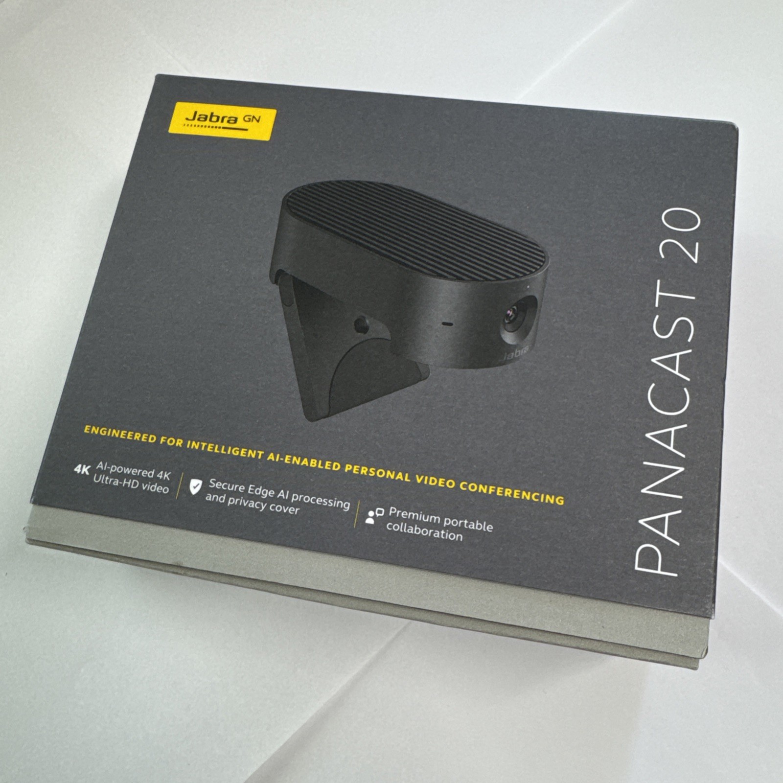 Jabra PanaCast 20 AI-Powered 4K Ultra-HD Video Conferencing Camera 8300-119