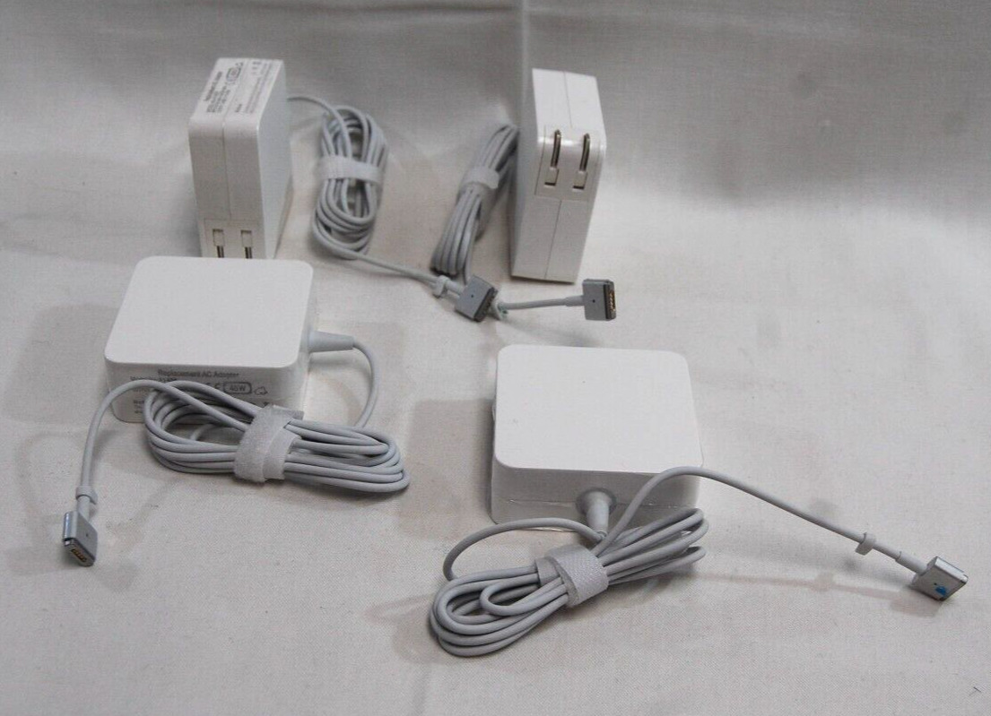 Replacement AC Adapter A1436 45W T-tip for MacBook Air A1466 Lot of 4  T1858