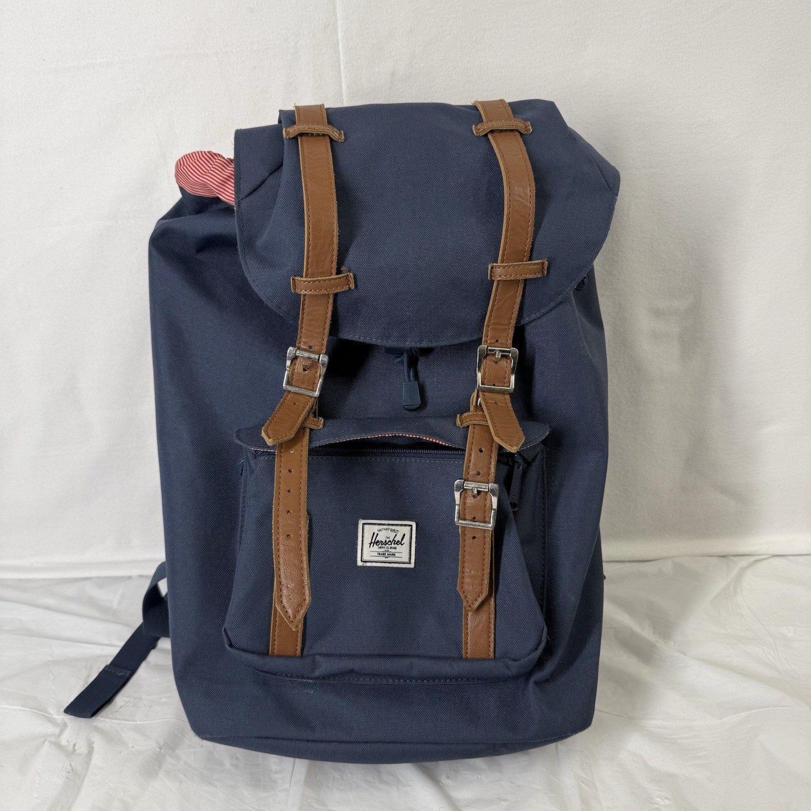 Herschel Supply Co Little America 30L Backpack Leather Backpack Blue College