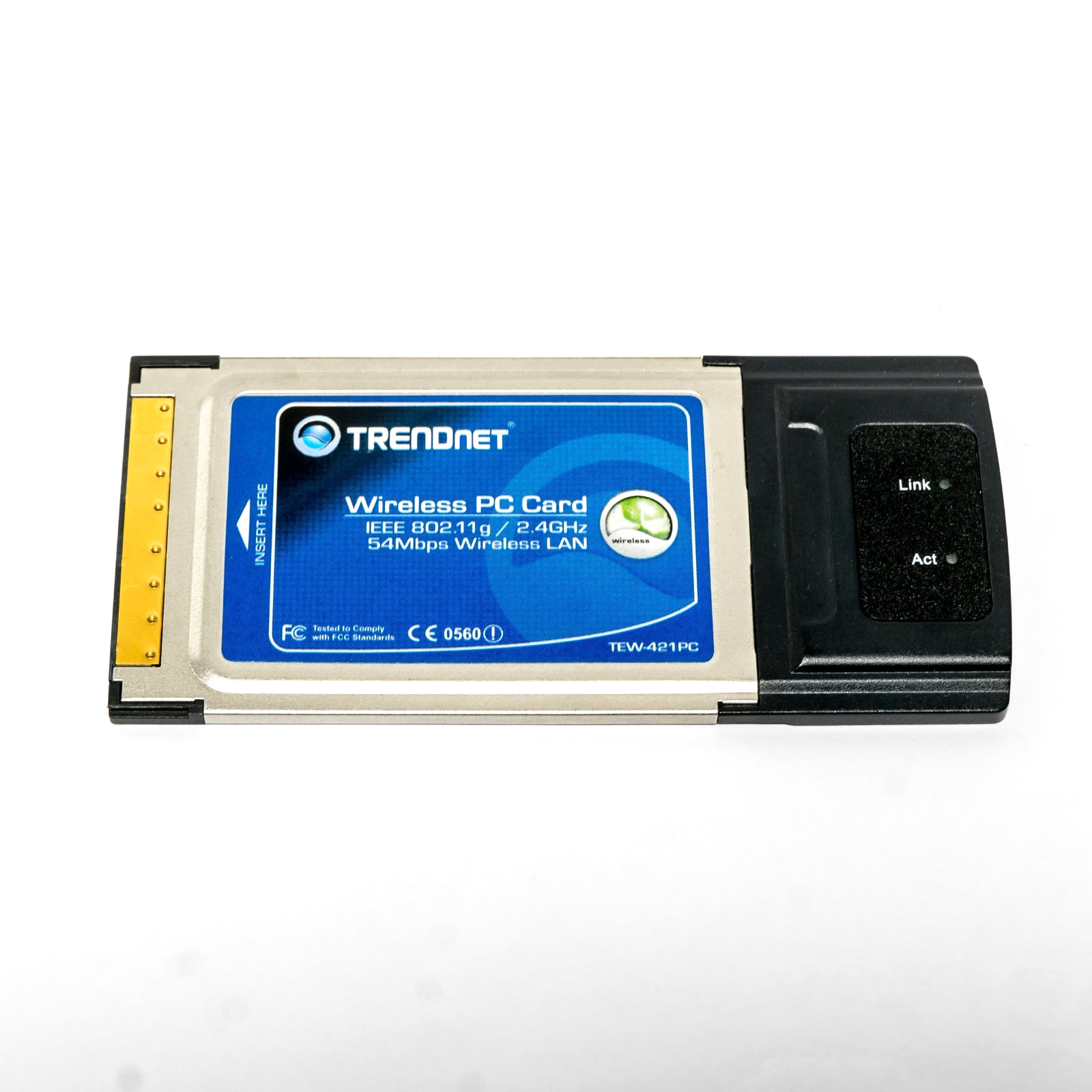 ⭐ TRENDnet 54Mbps Wireless G PC Card TEW-421PC - OPEN BOX ⭐