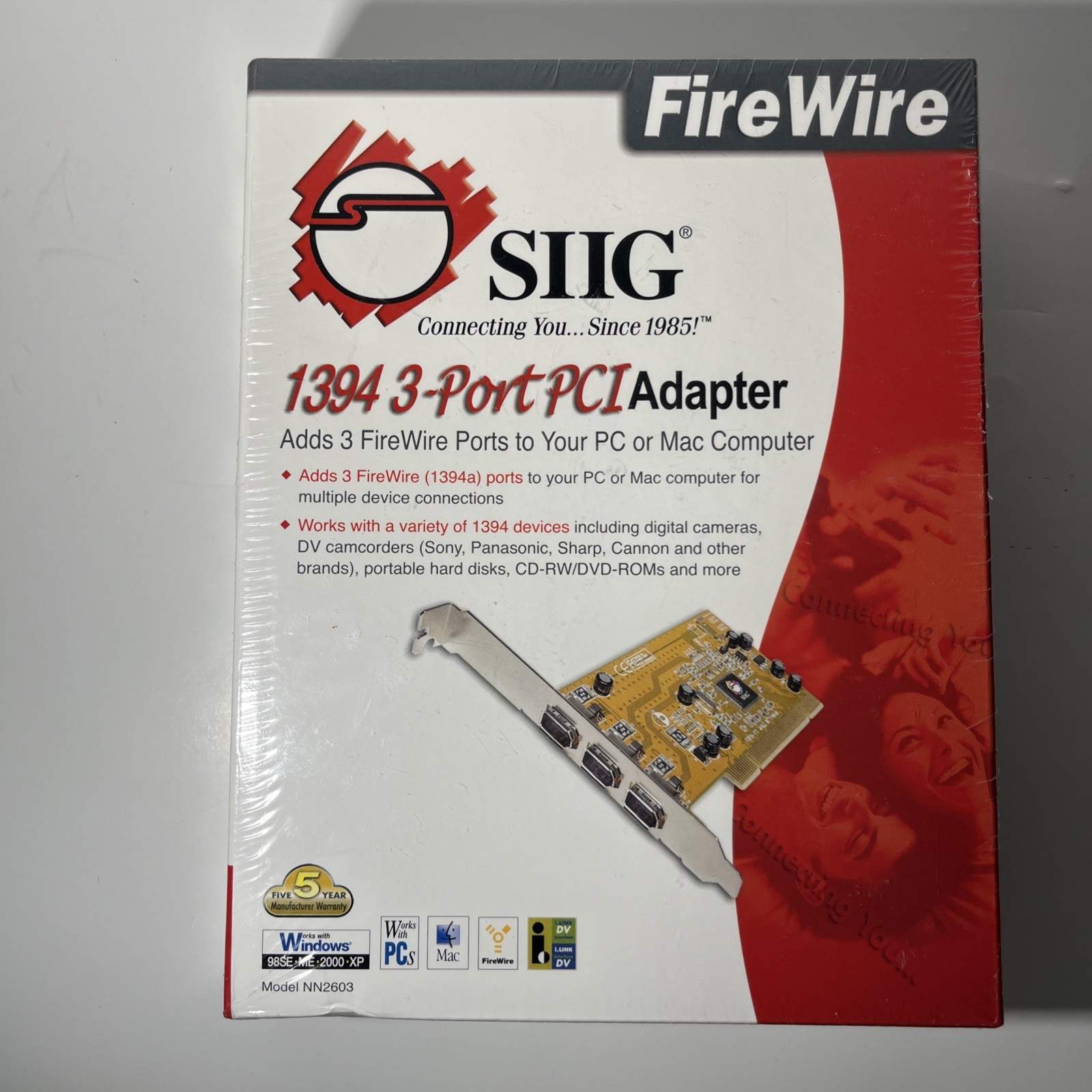 SIIG 1394 I/O 3 Port PCI Firewire Adapter Card NN2633