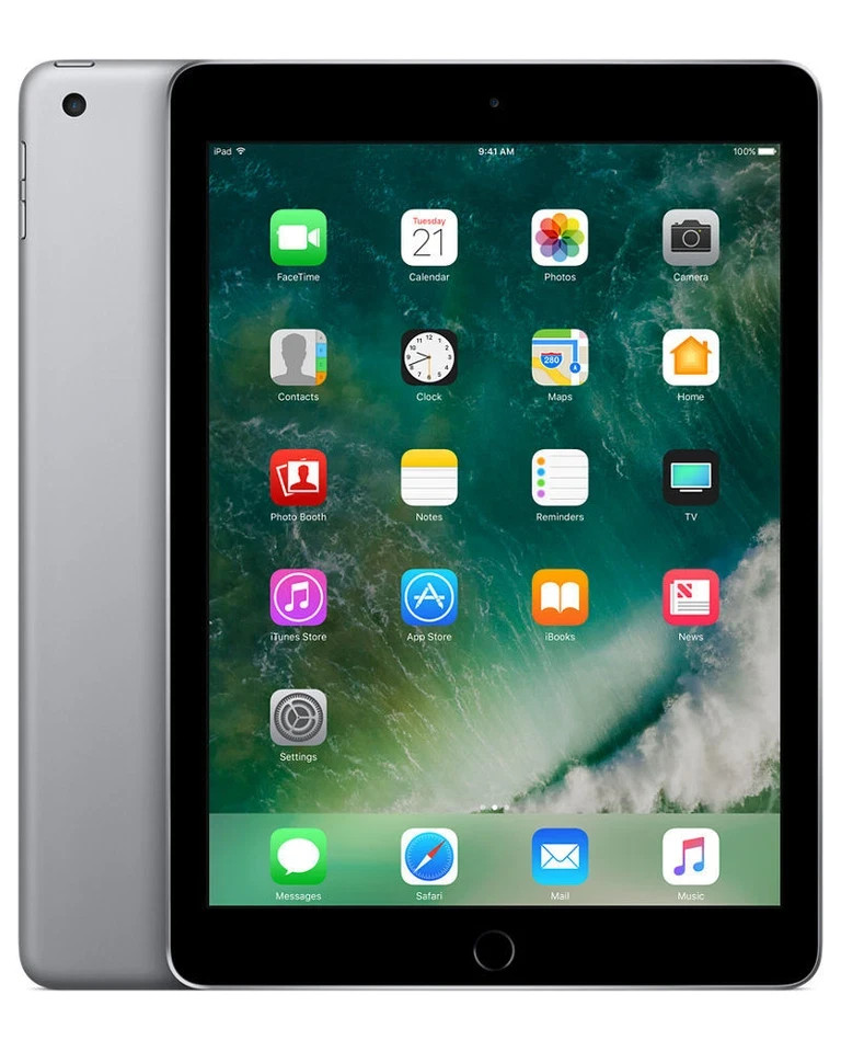 Apple iPad 5th Gen 9.7" 128GB Silver WiFi & Cellular (A1823)