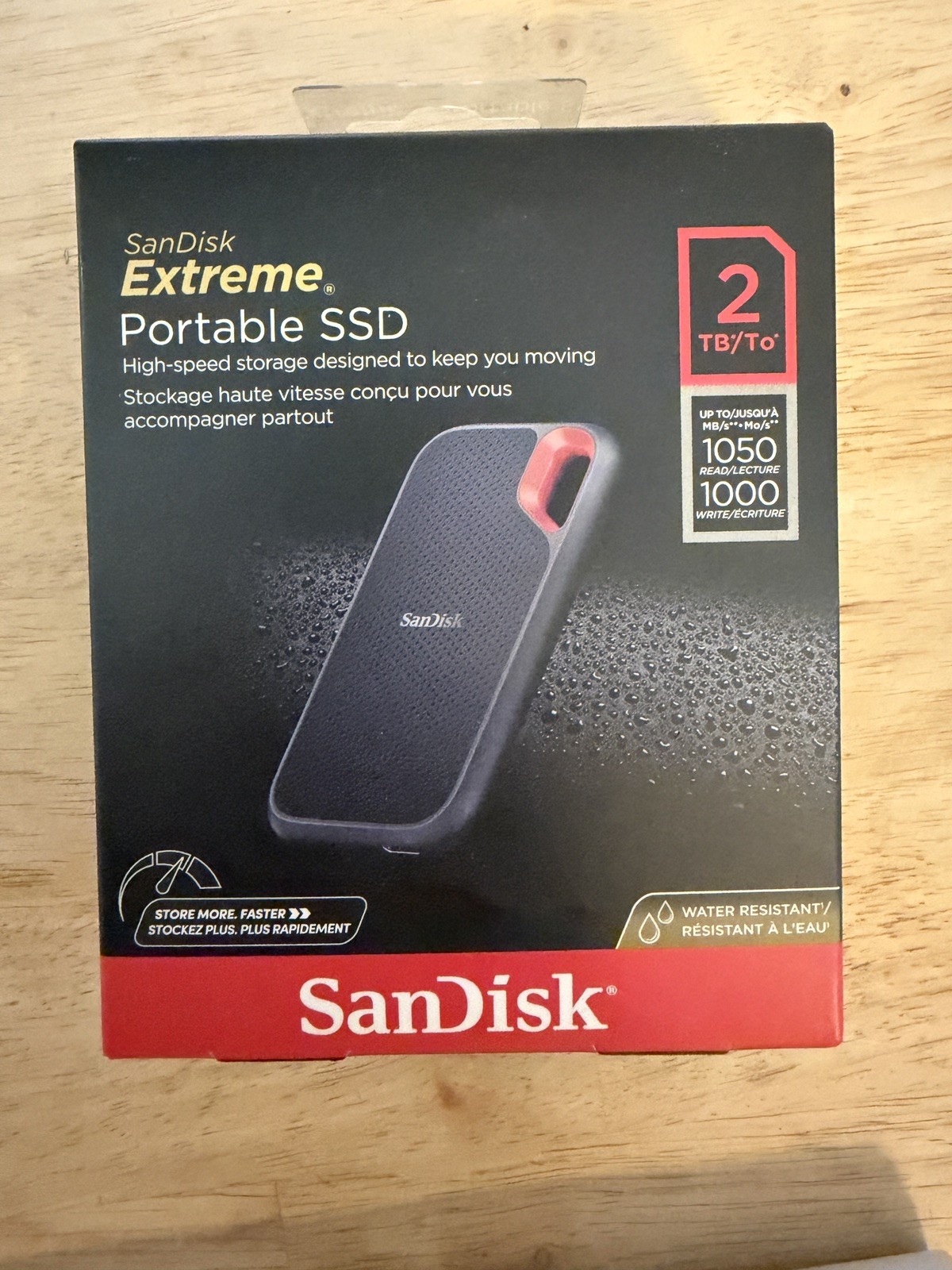 SanDisk Portable Extreme 2TB USB-C to USB-C SSD SDSSDE61-2T00 NEW SEALED
