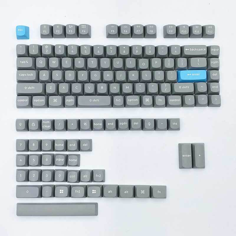 Ball Shape PBT Double Shot Keycaps OEM Profile 117 Keys for Mechanical Keyboards