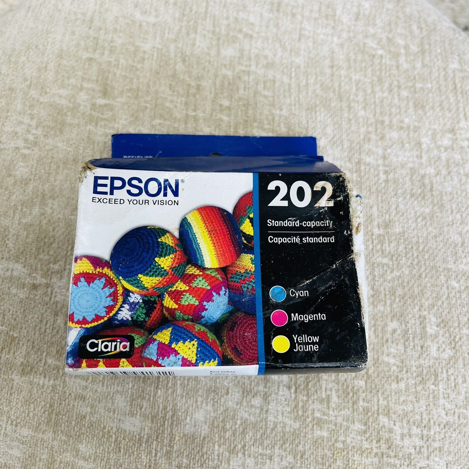 *Deformed Box* Epson 202 Color Ink Cartridge C/M/Y  Expired 5/2024 New