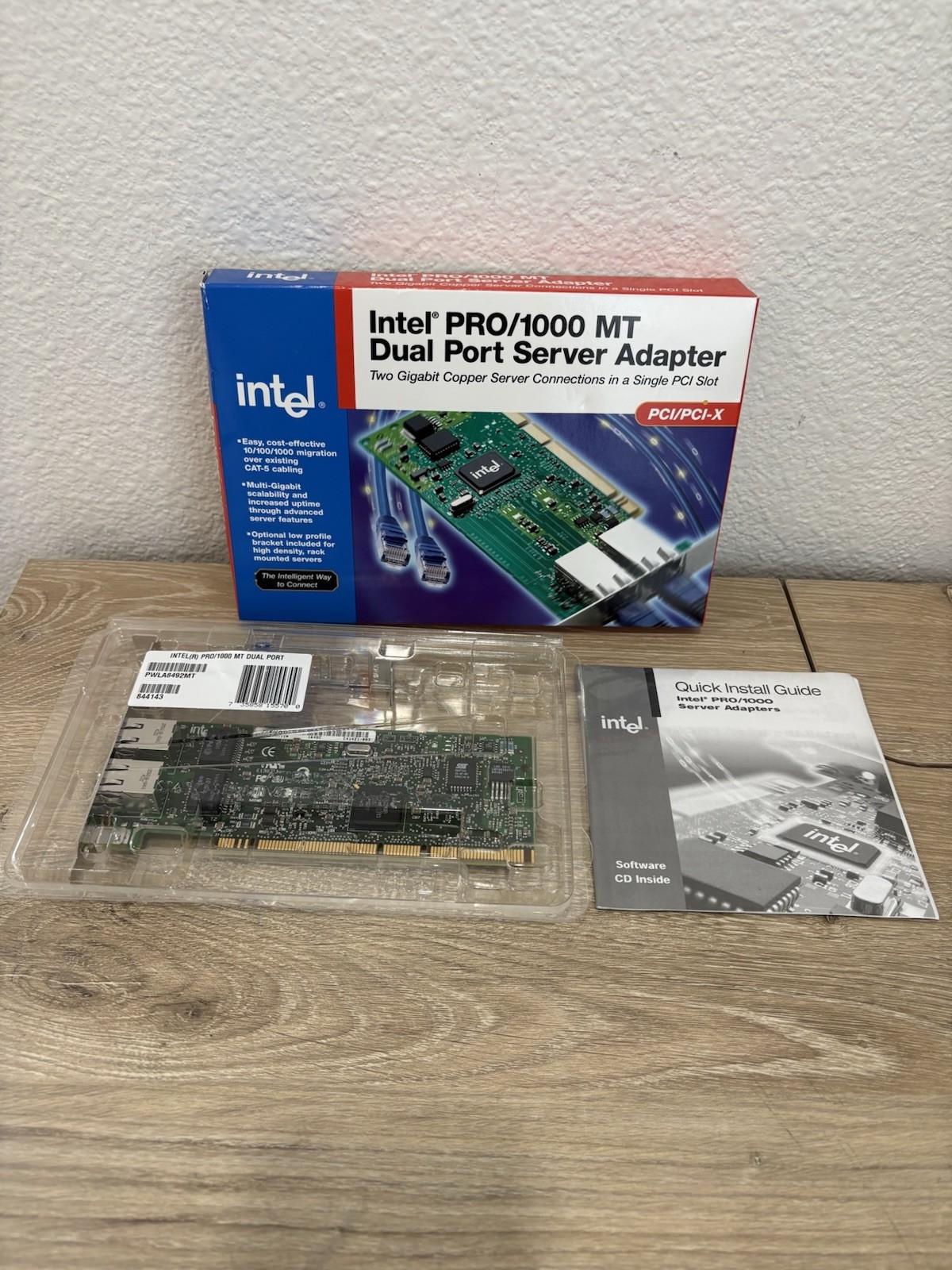 Intel ORIG. PWLA8492MT PRO/1000 MT Dual Port Desktop Network Server Adapter