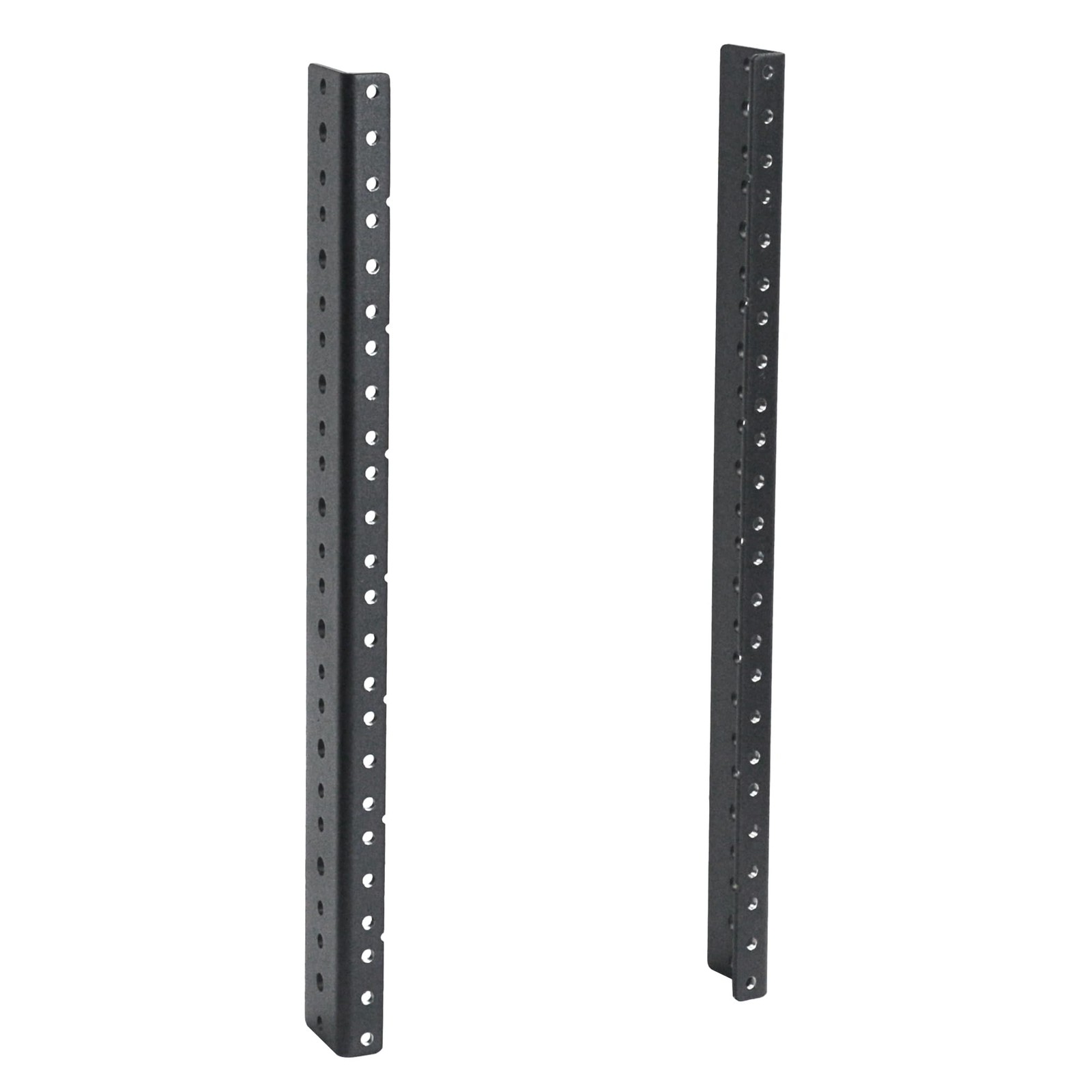 RIVECO 2 PCS 8U Rack Rails, Tapered Holes Mount Rails for 8U, black 