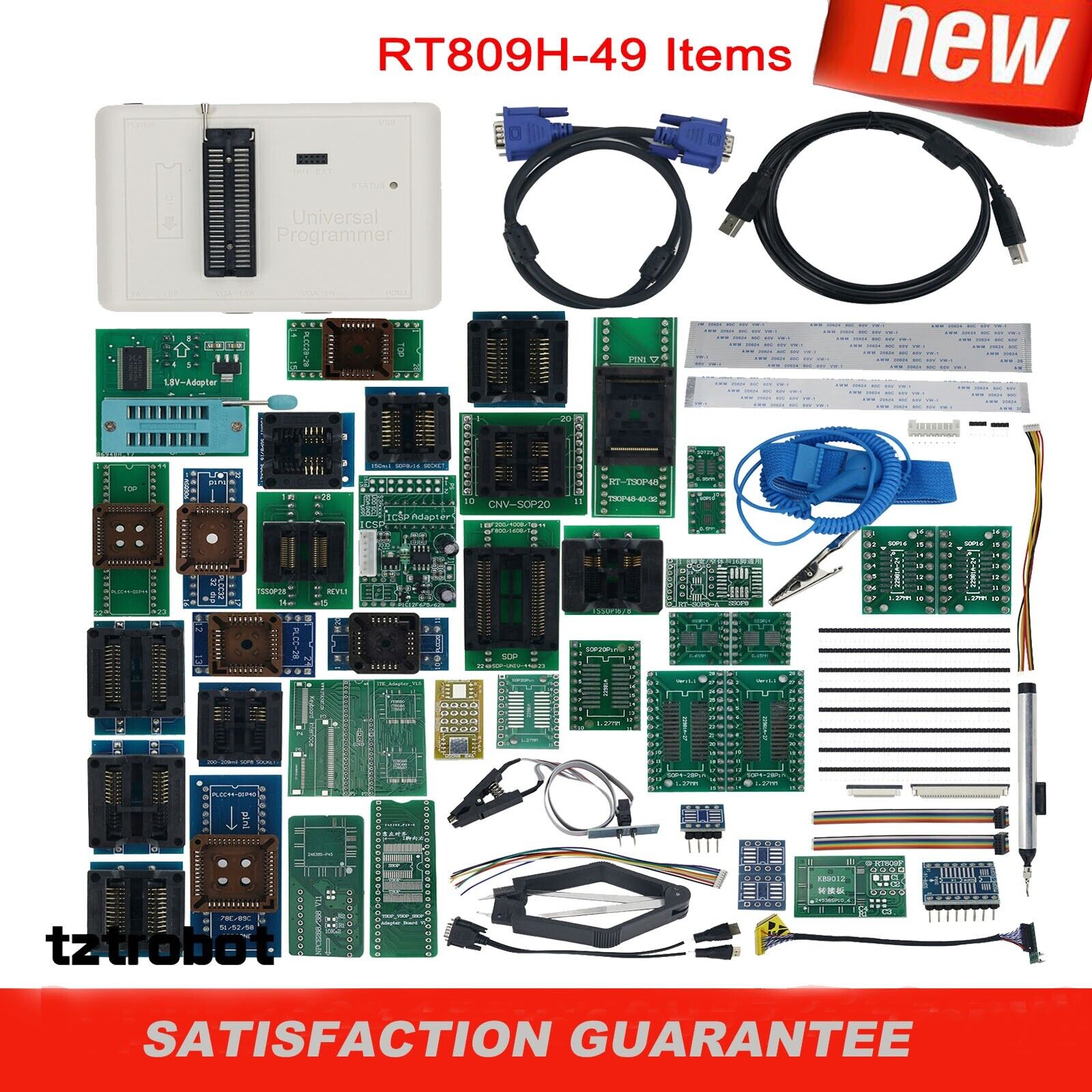 RT809H-49 Items Universal Programmer Upgraded of 809F for NOR/NAND/EMMC/EC/MCU#T