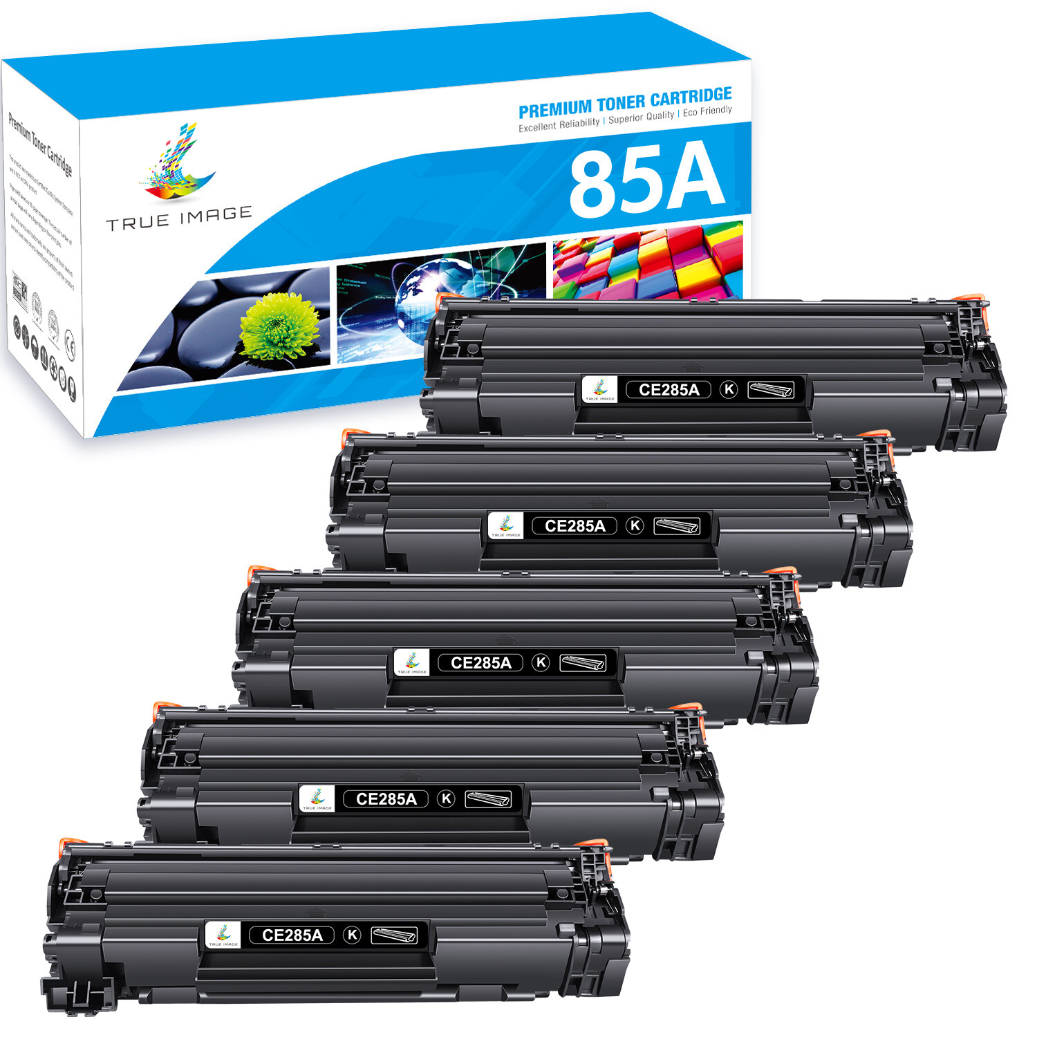 1-8 PCS CE285A Toner Cartridge for HP 85A Laserjet aserJet P1102 W P1006 M1212NF
