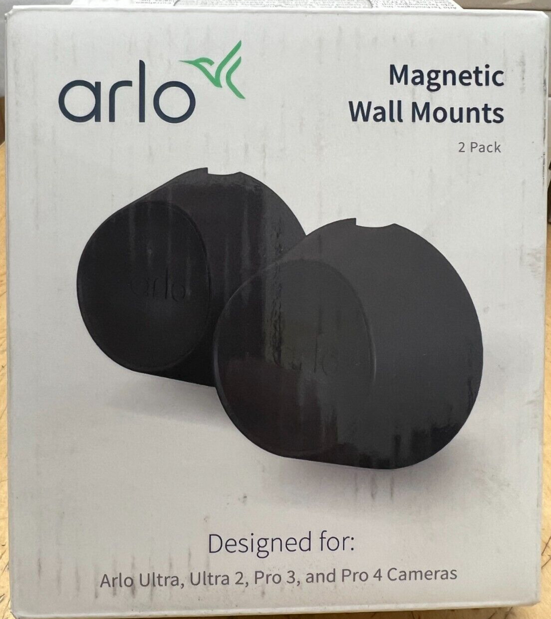 2 Pack Arlo Magnetic Wall Mounts For Arlo Ultra, Ultra 2, Pro 3/4 VMA5001-10000S