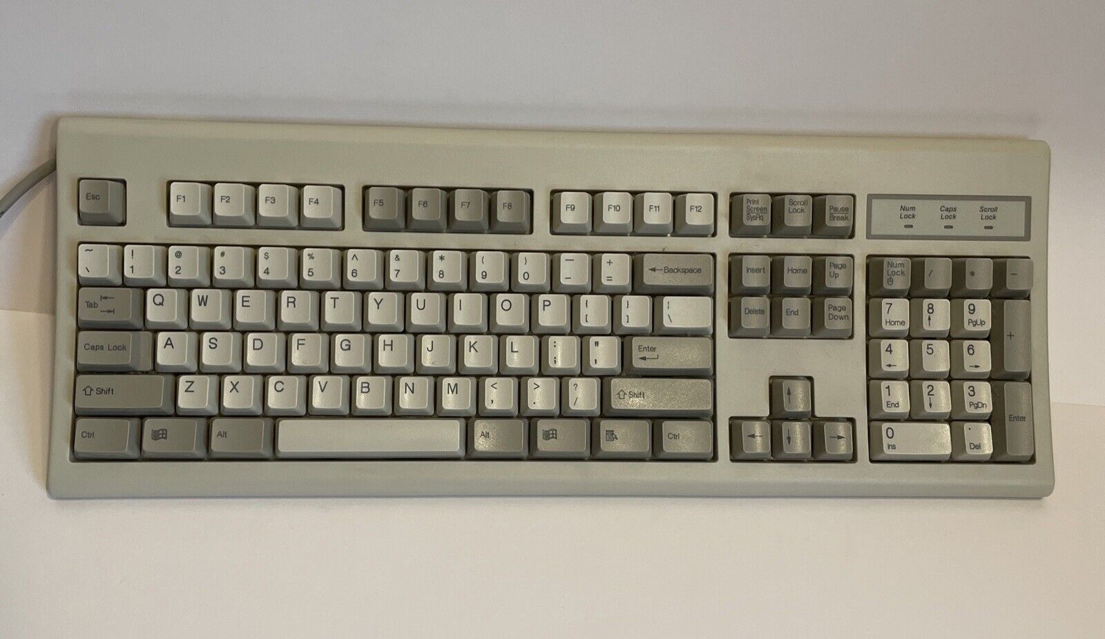 Vintage Microsoft KBD-WIN95 Wired Keyboard 5 Pin Port