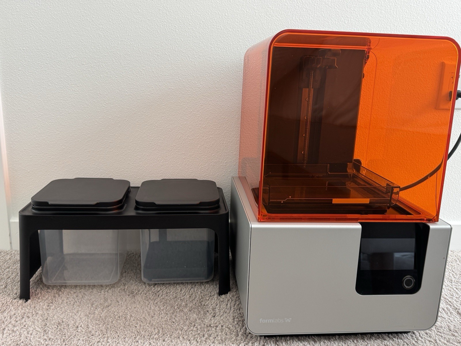 Formlabs Form 2 SLA 3D Printer + Wash/Cure Cleaning Station + Accessories Tested