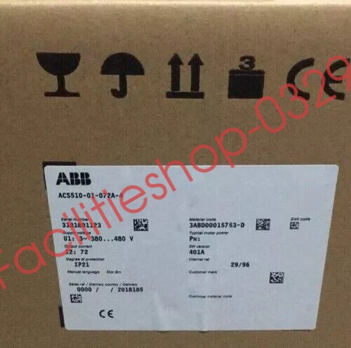 ACS510-01-072A-4 37KW New IN STOCK ABB Inverter DHL/FedEx
