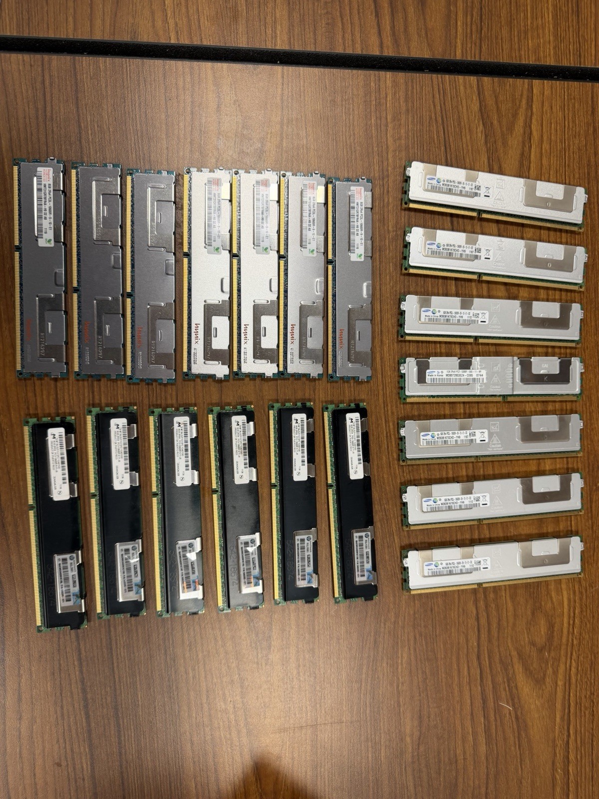 *Lot of 20* Hynix, Micron & Samsung 2RX4 10600R PC3 & PC3L 8GB Ram Memory Module