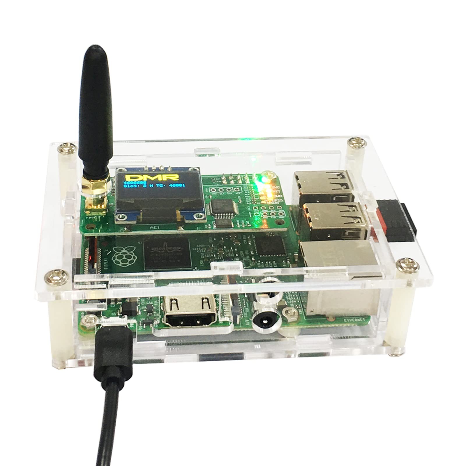 MMDVM Hotspot with Ethernet & WiFi Supports DMR D-Star YSF P25 Transparent