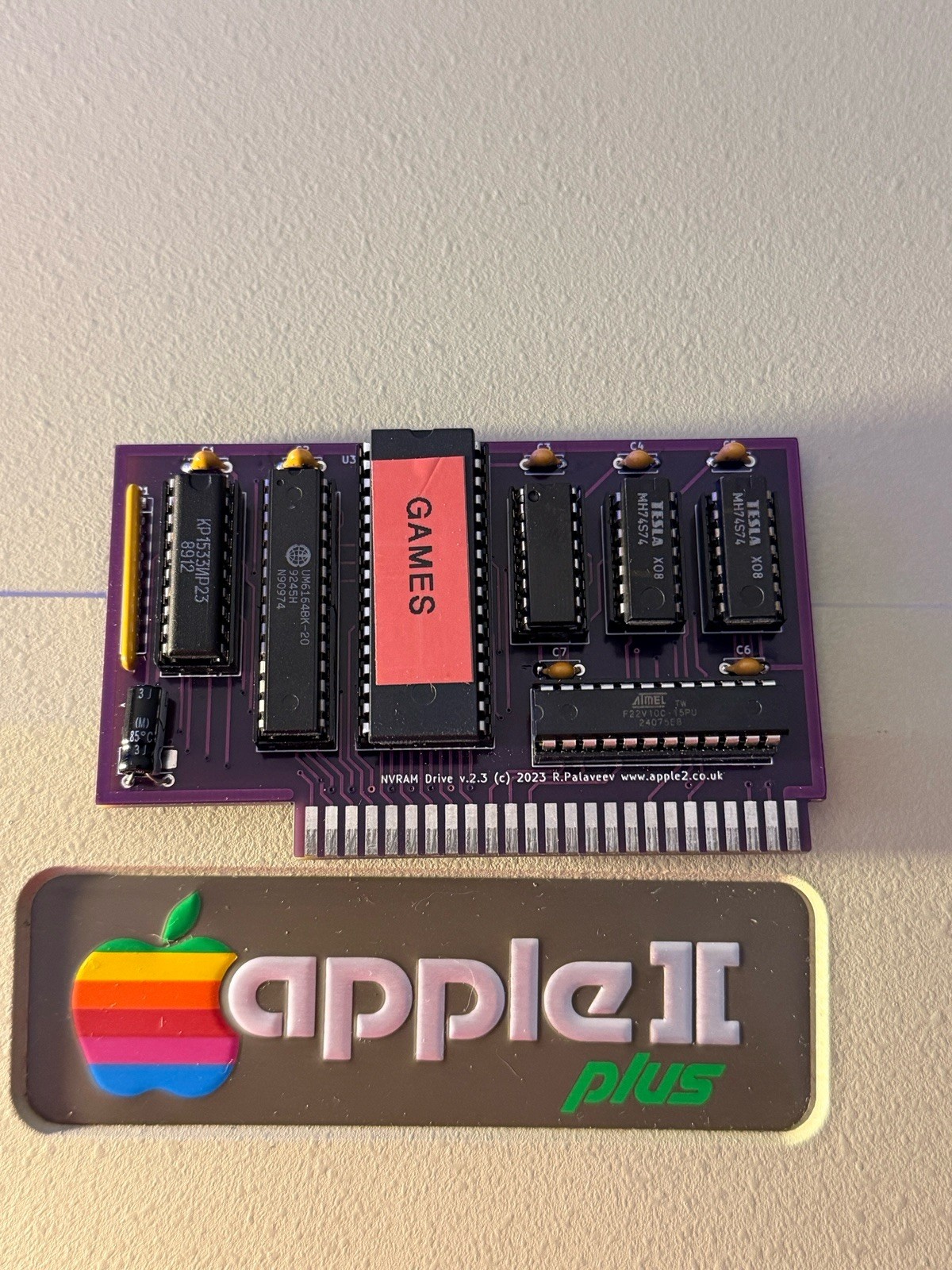 Apple II / IIe /IIgs 512Kb NVRAM ProDOS Card – Fast Solid-State Storage