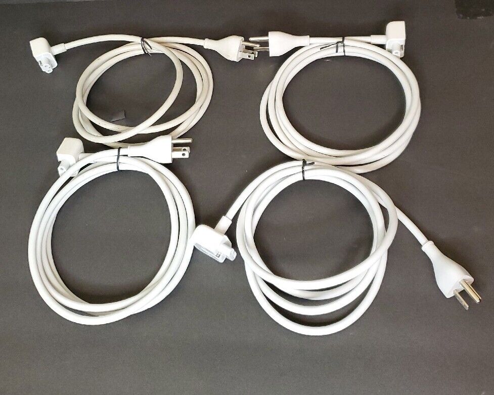 Lot of 4 Original Apple LS-7A 2.5A 125V 3-Prong AC Power Cord E344534