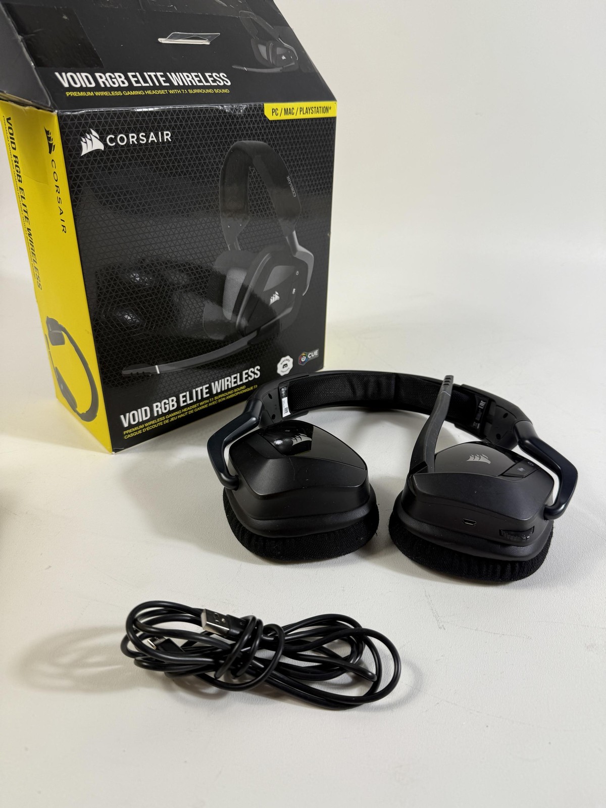Corsair Void RGB Elite Wireless Gaming Headset –NO DONGLE