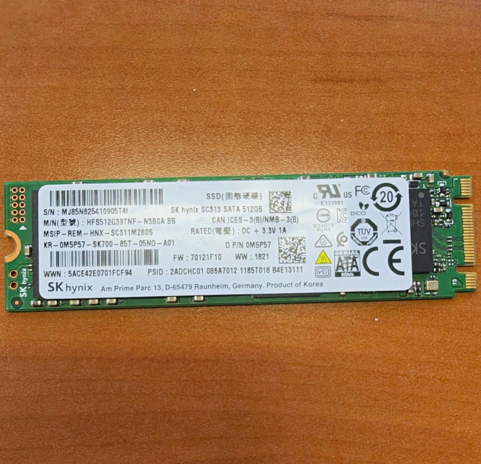 SK hynix SC313 512GB SATA M.2 Internal SSD HFS512G39TNF-N3B0A BB