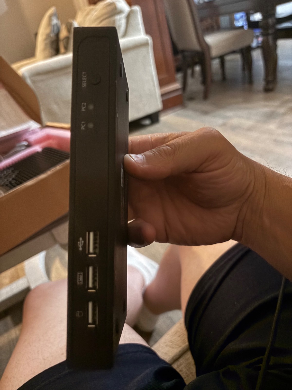 2 star tech sv231dpu2 dual port with usb hub. No cable