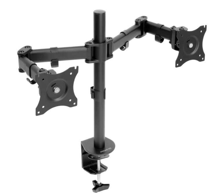 Mount-It MI-1752 Height Adjust Full-Motion Desk Mount for 2x 13-27" Monitors