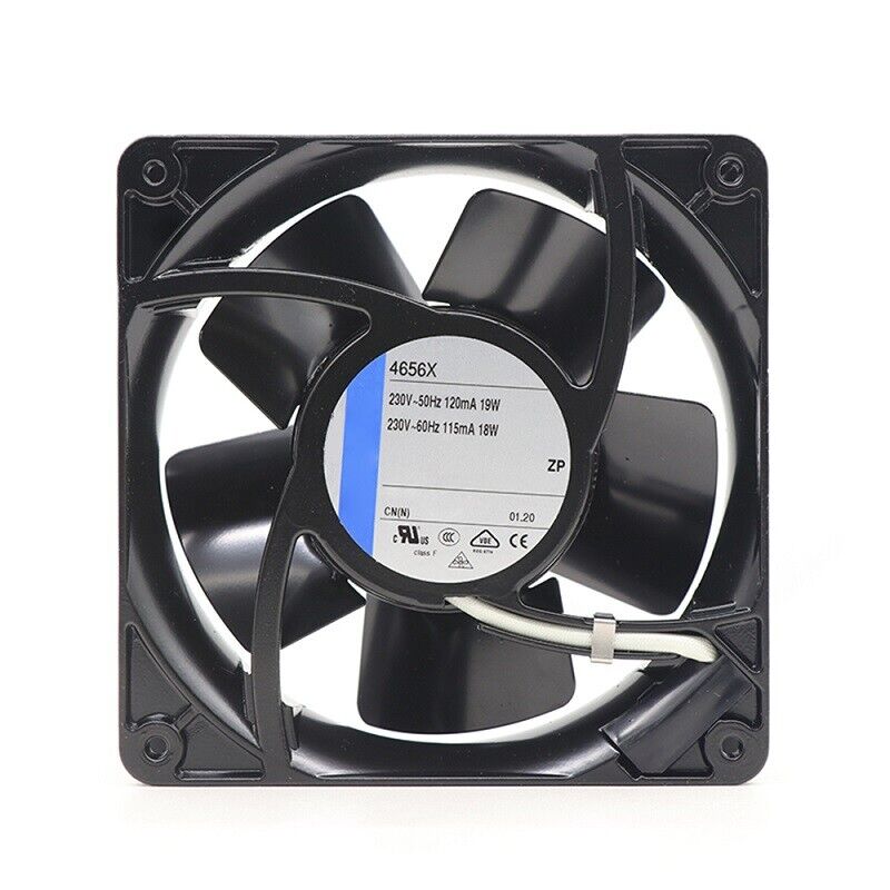 4656X Axial fan 230VAC 19/18W 115mA 120x120x38mm Cabinet Cooling Fan
